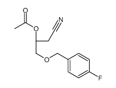 [(2R)-1-cyano-3-[(4-fluorophenyl)methoxy]propan-2-yl] acetate结构式