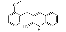 3-[(2-methoxyphenyl)methyl]quinolin-2-amine结构式