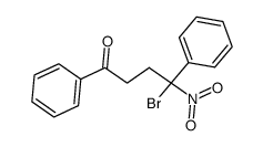 4-bromo-4-nitro-1,4-diphenyl-butan-1-one Structure