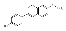 4-(6-methoxy-3,4-dihydronaphthalen-2-yl)phenol Structure