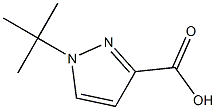 1-(叔丁基)-1H-吡唑-3-羧酸结构式