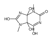 4,5-dihydroxy-3,7-dimethyl-9H-purine-2,6,8-trione Structure