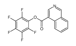 (2,3,4,5,6-pentafluorophenyl) isoquinoline-4-carboxylate结构式