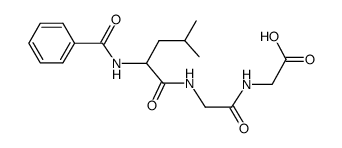 N-benzoyl-leucyl=>glycyl=>glycine Structure