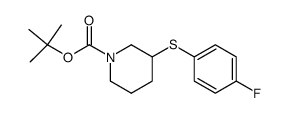 tert-butyl 3-(4-fluoro-phenylsulfanyl)-piperidine-1-carboxylate Structure