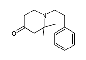 2,2-dimethyl-1-(2-phenylethyl)piperidin-4-one Structure