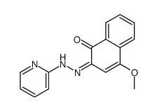 4-methoxy-2-(pyridin-2-ylhydrazinylidene)naphthalen-1-one结构式