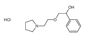 1-phenyl-2-(2-pyrrolidin-1-ium-1-ylethoxy)ethanol,chloride结构式
