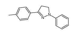 4,5-Dihydro-3-(4-methylphenyl)-1-phenyl-1H-pyrazole结构式