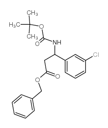 benzyl 3-(3-chlorophenyl)-3-[(2-methylpropan-2-yl)oxycarbonylamino]propanoate Structure