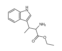 2-Amino-3-(1H-indol-3-yl)-butyric acid ethyl ester结构式
