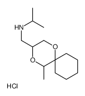 N-[(5-methyl-1,4-dioxaspiro[5.5]undecan-3-yl)methyl]propan-2-amine,hydrochloride Structure