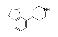1-(2,3-dihydro-1-benzofuran-7-yl)piperazine Structure