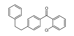 (2-chlorophenyl)-[4-(2-phenylethyl)phenyl]methanone结构式