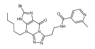 N-[2-(7-bromo-5-oxo-9-pentyl-6H-[1,2,4]triazolo[4,3-a]purin-3-yl)ethyl]-2-methylpyridine-4-carboxamide Structure