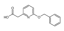 (6-benzyloxy-2-pyridyl)acetic acid Structure