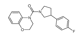 (2,3-Dihydrobenzo[1,4]oxazin-4-yl)[3-(4-fluorophenyl)pyrrolidin-1-yl]methanone Structure