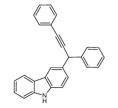 3-(1,3-diphenylprop-2-ynyl)-9H-carbazole Structure