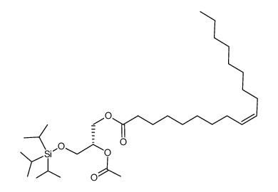 1-O-triisopropylsilyl-2-acetyl-3-oleoyl-sn-glycerol Structure