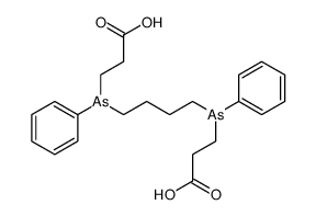 Tetramethylen-1.4-bis-<(β-carboxy-aethyl)-phenylarsin> Structure