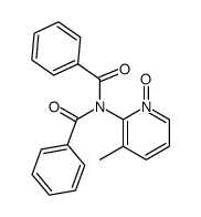 N-Benzoyl-N-(3-methyl-1-oxy-pyridin-2-yl)-benzamide Structure