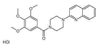 (4-quinolin-2-ylpiperazin-1-yl)-(3,4,5-trimethoxyphenyl)methanone,hydrochloride Structure