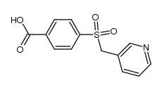 4-(pyridin-3-ylmethylsulfonyl)benzoic acid Structure