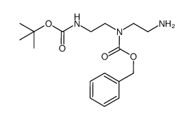 N-benzyloxycarbonyl-N-[2-(tert-butoxycarbonylamino)ethyl]-ethane-1,2-diamine Structure