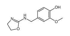 4-[(4,5-dihydro-1,3-oxazol-2-ylamino)methyl]-2-methoxyphenol结构式
