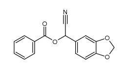 2-benzoyloxy-2-(3',4'-methylenedioxyphenyl)-acetonitrile Structure