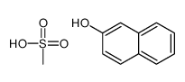 methanesulfonic acid,naphthalen-2-ol Structure