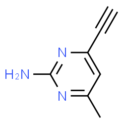 2-Pyrimidinamine, 4-ethynyl-6-methyl- (9CI) Structure