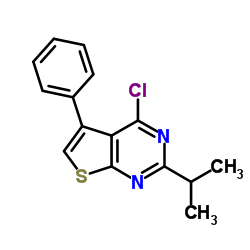 4-Chloro-2-isopropyl-5-phenylthieno[2,3-d]pyrimidine结构式