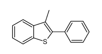 2-Phenyl-3-methyl-1-benzothiophene Structure