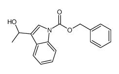 benzyl 3-(1-hydroxyethyl)indole-1-carboxylate结构式