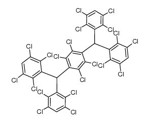 2,3,5,6-Tetrachloro-α,α,α',α'-tetrakis[2,3,5,6-tetrachlorophenyl]-p-xylene结构式