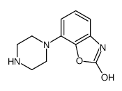 7-哌嗪-1-基-3H-苯并噁唑-2-酮结构式