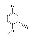 4-Bromo-2-ethynyl-1-methoxybenzene Structure