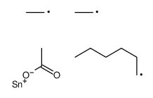 [diethyl(hexyl)stannyl] acetate结构式