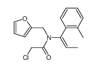 N-furfuryl-N-(1-o-tolyl propen-1-yl)-2-chloroacetamide Structure