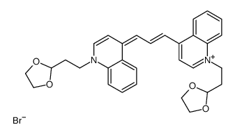 N,N'-bis(2-ethyl-1,3-dioxolane)kryptocyanine structure