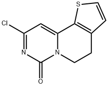 2-chloro-6,7-dihydro-4H-pyrimidothienopyridin-4-one结构式