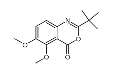 2-(1,1-dimethylethyl)-5,6-dimethoxy-4H-3,1-benzoxazin-4-one Structure