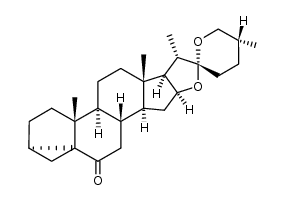 (25R)-3α,5α-cyclo-spirostan-6-one Structure