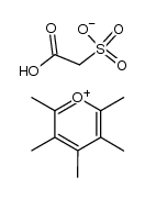 pentamethylpyrylium carboxymethylsulfonate Structure