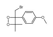 3-(bromomethyl)-3-(4-methoxyphenyl)-4,4-dimethyl-1,2-dioxetane Structure