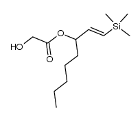 (E)-1-(trimethylsilyl)oct-1-en-3-yl 2-hydroxyacetate结构式
