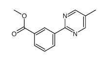 methyl 3-(5-methylpyrimidin-2-yl)benzoate Structure