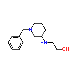 2-[(1-Benzyl-3-piperidinyl)amino]ethanol Structure
