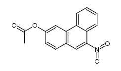 acetic acid-(9-nitro-[3]phenanthryl ester)结构式